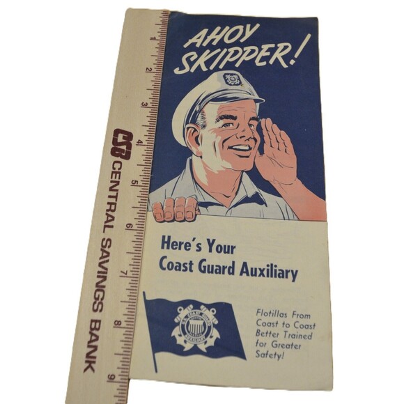 1962 Brochure Ahoy Skipper Coast Guard Auxiliary United States Boating Safety - Picture 4 of 5